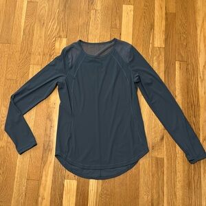 Lululemon Sculpt Long Sleeve Shirt- Iron Blue